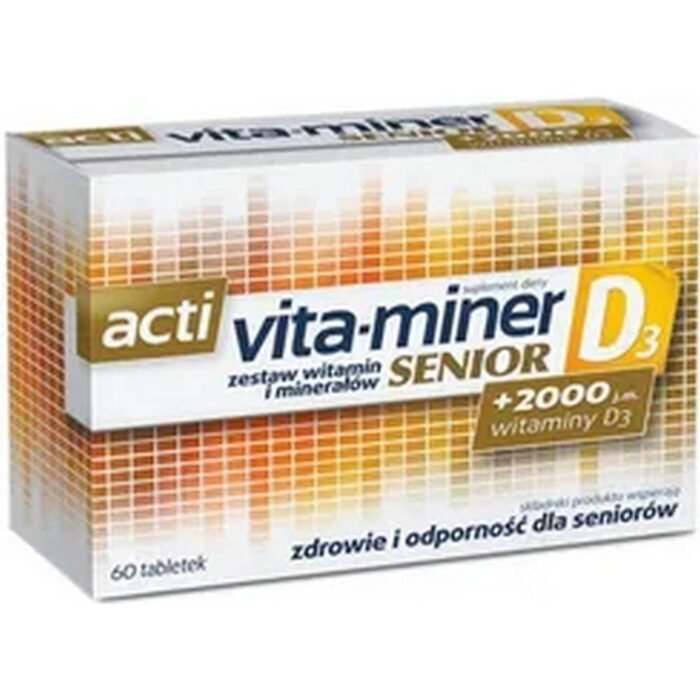 Weakened immunity – Aflofarm Acti vita-miner Senior D3,