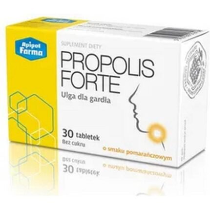 Soutient le confort de la gorge – APIPOLFARMA Propolis Forte Lozenges Orange,