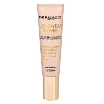 Teint irrégulier et imperfections - Dermacol, Fond de teint longue tenue – N° 01 30 ml,