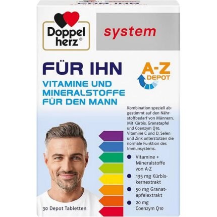 Soutient la vitalité masculine – Doppelherz system for him,
