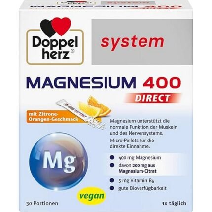 Поддержка мышечной функции – Doppelherz System Magnesium 400 Direct,