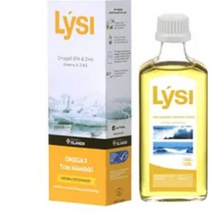 Поддерживает здоровье сердца и мозга – Lysi Icelandic Lemon Cod Liver Oil,