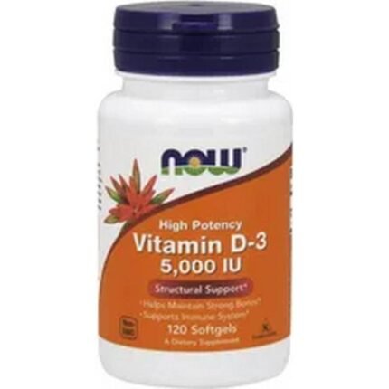 Strengthens immune system – Now Foods Vitamin D-3 5000IU,