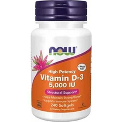 Supports weak immune system – Now Foods Vitamin D-3 5000IU,