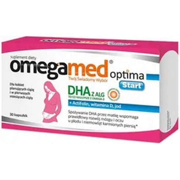 Fournit du DHA d’origine végétale – Omegamed Optima Start DHA from algae,