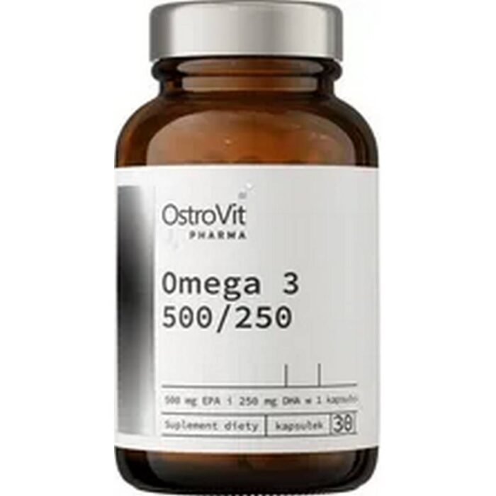 Soutient la santé cardiovasculaire - Ostrovit Pharma Omega 3 Fatty Acids 500/250,