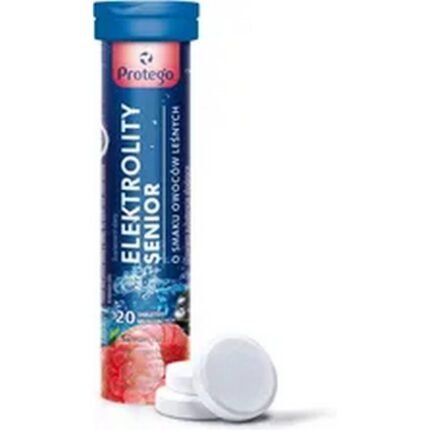 Dehydration risk – Salvum Protego Elektrolity Senior with forest fruit flavor,
