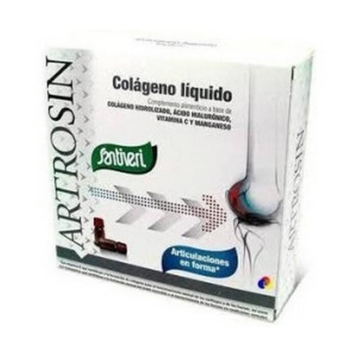 Peau sèche et perte d’élasticité - Santiveri Liquid Collagen Hyaluronic Acid,