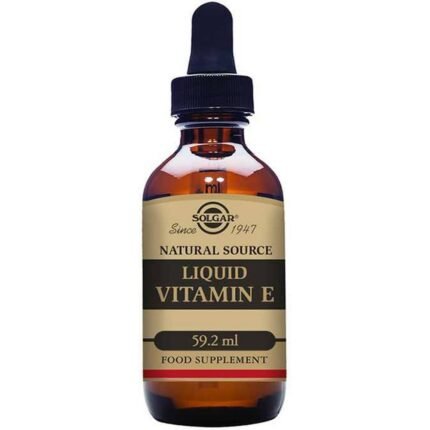 Oxidative stress damaging skin and body cells-Solgar Liquid Vitamin E 59.2 ml,
