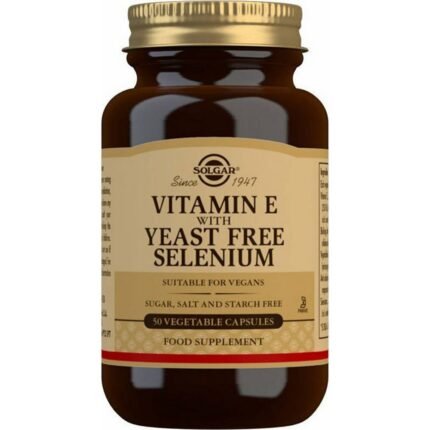 Oxidative stress that can damage body cells-Solgar Vitamins E + Selenium 50,
