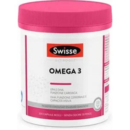 Soutient la santé cardiaque et cérébrale - Swisse Omega-3 Acids Fish Oil 1500mg Vitamin E,