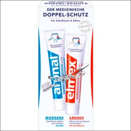 elmex Toothpaste Mundhygiene-Set 1x elmex + 1x aronal, 150 ml
