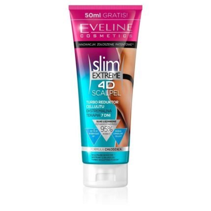 Visible cellulite on thighs, hips, and abdomen - Eveline Cosmetics, Slim Extreme 4D Scalpel 250 ml,
