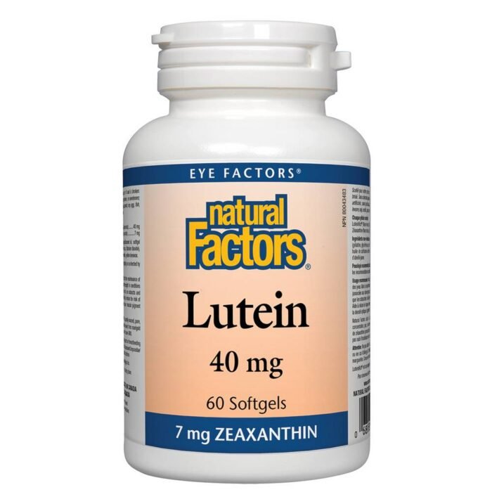 Поддержка здоровья глаз - NATURAL FACTORS LUTEIN 40mg,