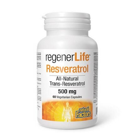 Антиоксидантная защита - NATURAL FACTORS Regener Life RESVERATROL,