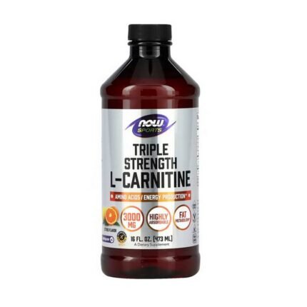 Soutien du métabolisme des graisses - NOW FOODS L-CARNITINE Liquid Citrus,