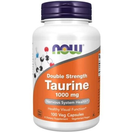 Поддерживает выработку энергии- NOW FOODS TAURINE 1000mg,