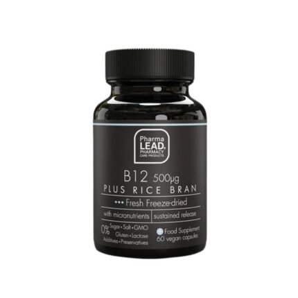 Soutien du métabolisme énergétique - PHARMALEAD BLACK RANGE B12 500mg PLUS RICE BRAN,