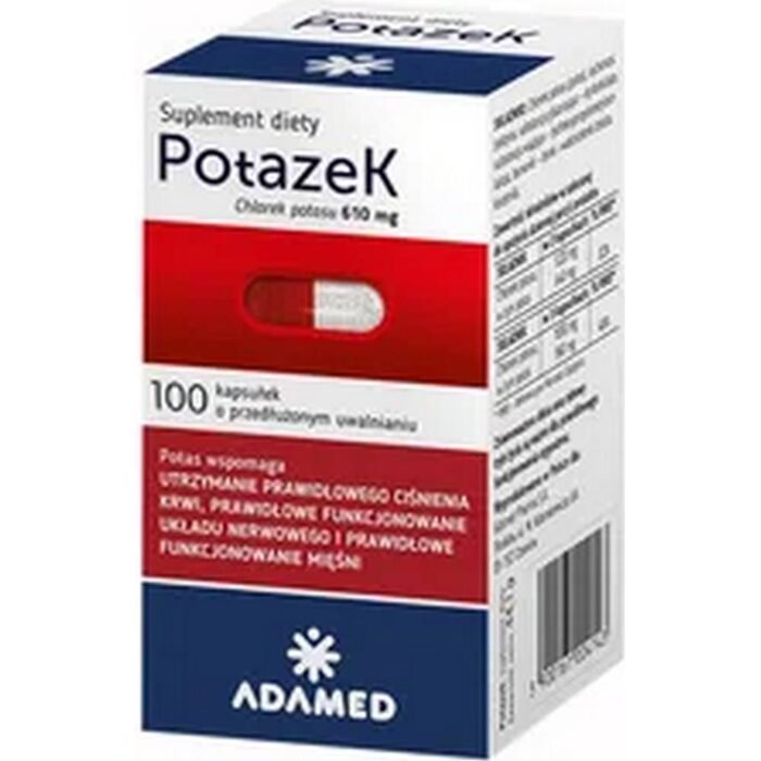 Регулирует электролитный баланс - Potazek Potassium Chloride,