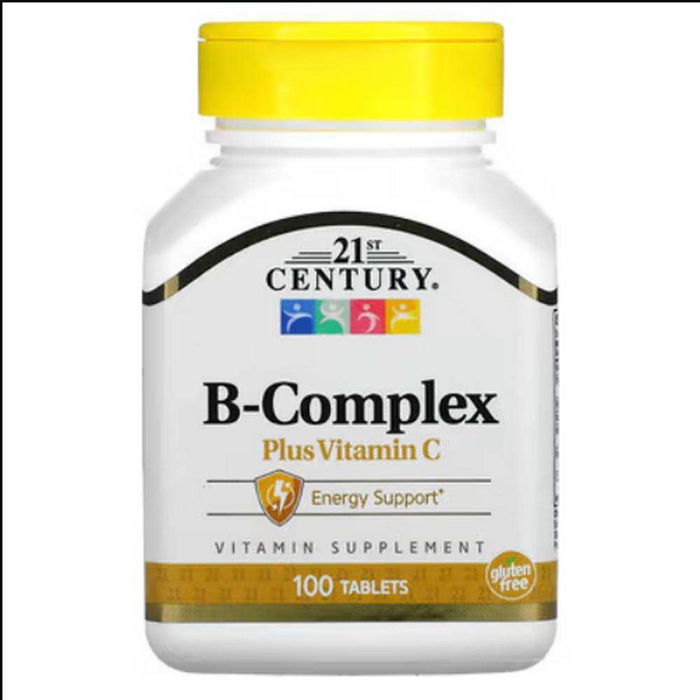 21st century b complex plus vitamin c 100 Energy & Metabolism -21st Century, B-Complex Plus Vitamin C,