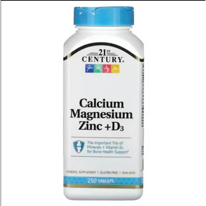 Bone & Teeth Health -21st Century, Calcium Magnesium Zinc + D3,