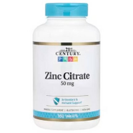 Immune System Support-21st Century, Zinc Citrate, 50 mg,