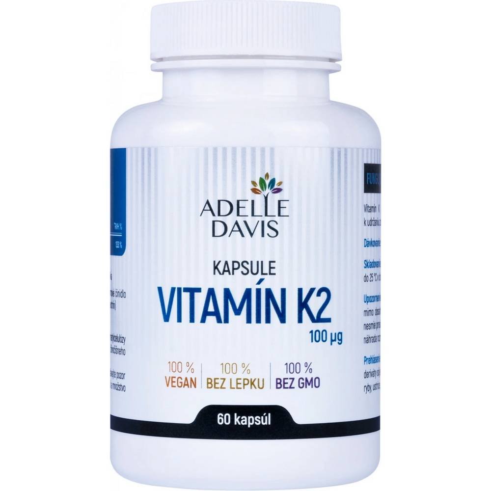 adelle davis vitamin k2 mk 7 100 mcg60 Supports bone health — Adelle Davis Vitamin K2 (MK-7) 100 mcg,
