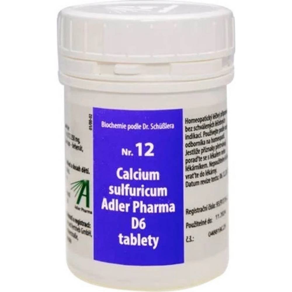 adler pharma schussler salts nr12 calcium sulfuricum d6400 Calcium deficiency in the body — Adler Pharma Schüssler salts Nr.12 Calcium sulfuricum D6,