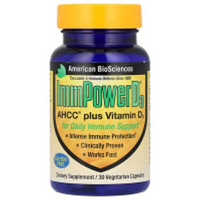 Immune System Support-American Biosciences ImmPower® D3, AHCC® Plus Vitamin D3,
