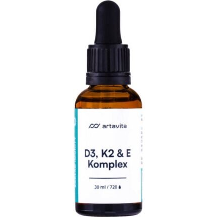 Support for bone and teeth health — Artavita Premium D3, K2 & E Vitamin Complex Artavita, 30 ml,
