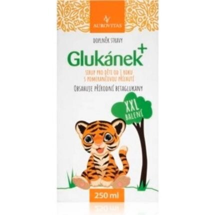 Supports immune system — Aurovitas Glukanek Syrup for Children, 250ml,