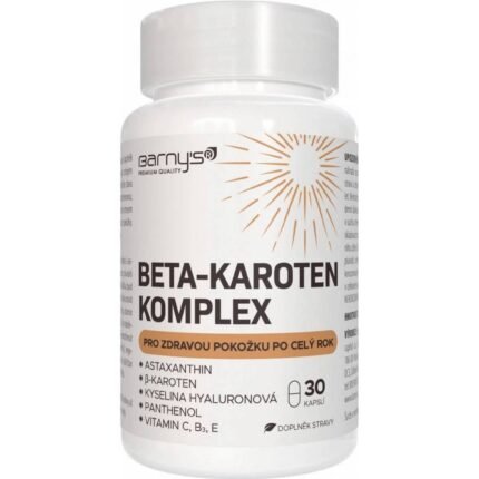 Supports healthy skin and natural tanning — Barnys BETA-CAROTEN Complex,