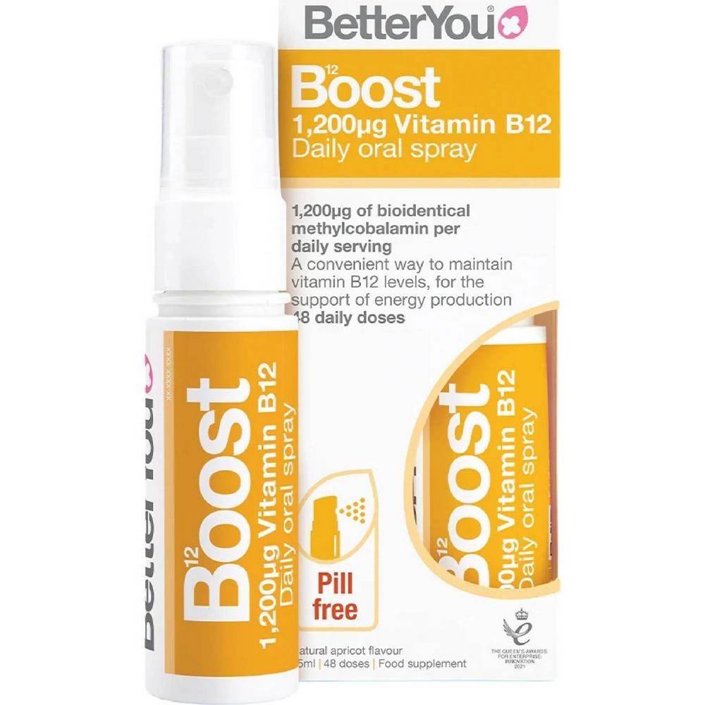 betteryou boost vitamin b12 oral spray25ml Supports normal energy levels — BetterYou Boost Vitamin B12 Oral Spray, 25ml,
