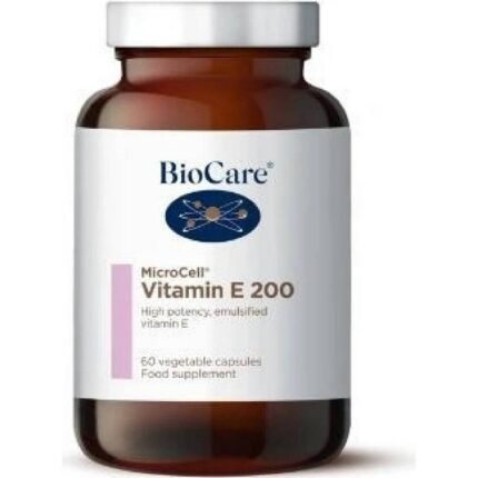 Supports skin health — BioCare MicroCell Vitamin E 200 IU,