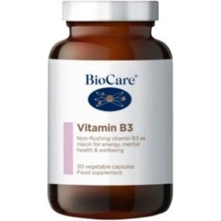 Supports energy metabolism — BioCare Vitamin B3 Niacin/Nicotinamide 100 mg,