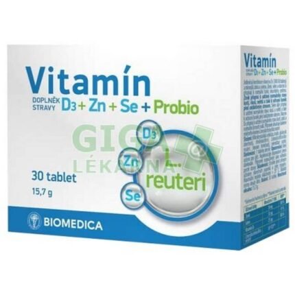 Support for immune system function — Biomedica Kratom World Vitamin D3 + Zn + Se + Probio,