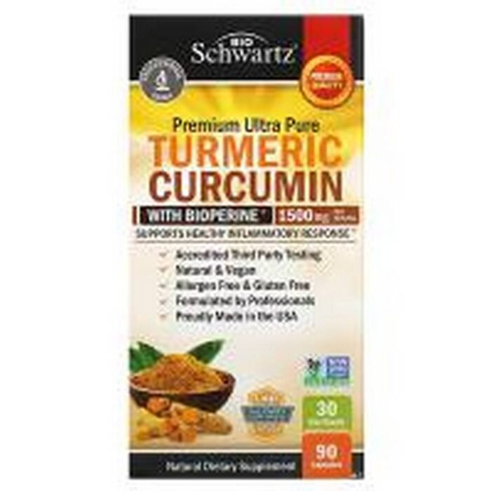 Anti-inflammatory action -BioSchwartz Turmeric Curcumin with Bioperine 1,500 mg,