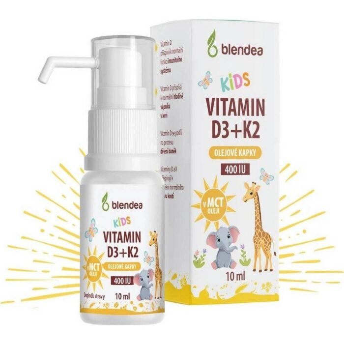 Support for bone and teeth health — Blendea Vitamin D3 + K2 Drops for Children, 10 ml,