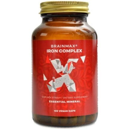 Supports red blood cell production and healthy iron levels — BrainMax Iron Complex Bisglycinate 25mg,