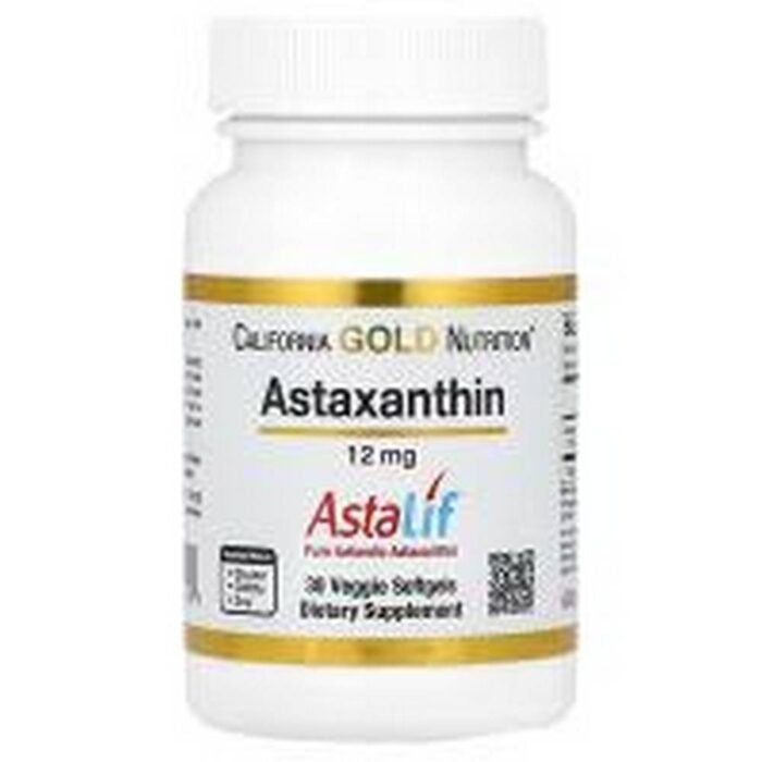 Antioxidant protection-California Gold Nutrition Astaxanthin 12 mg Astalif,