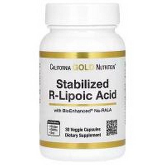 Antioxidant Protection - California Gold Nutrition Stabilized R-Lipoic Acid,