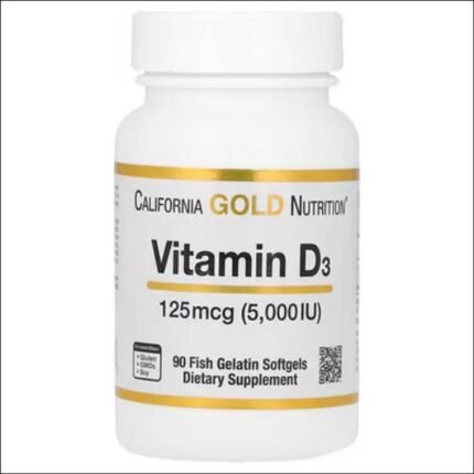 Bone and Teeth Health - California Gold Nutrition, D3, 125 mcg 5,000 IU,
