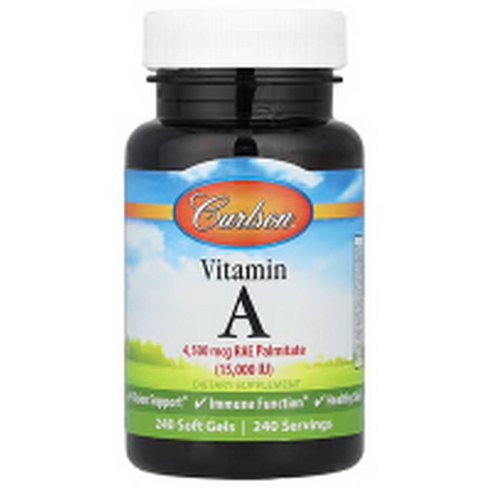 carlson vitamin a 4500 mcg rae 15000 iu 240 Immune Support -Carlson, Vitamin A, 4,500 mcg RAE (15,000 IU),