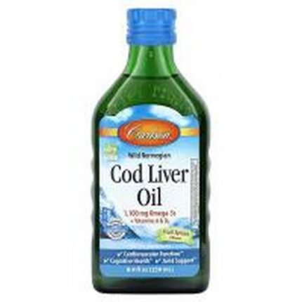 Cardiovascular Support - Carlson Wild Norwegian Cod Liver Oil Fruit Splash,