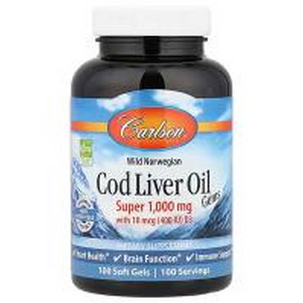 carlson wild norwegian cod liver oil gems 1000 mg100 carlson aceite de higado de bacalao noruego salvaje gems 1000 mg 100 Cardiovascular Support - Carlson Wild Norwegian Cod Liver Oil Gems 1,000 mg.