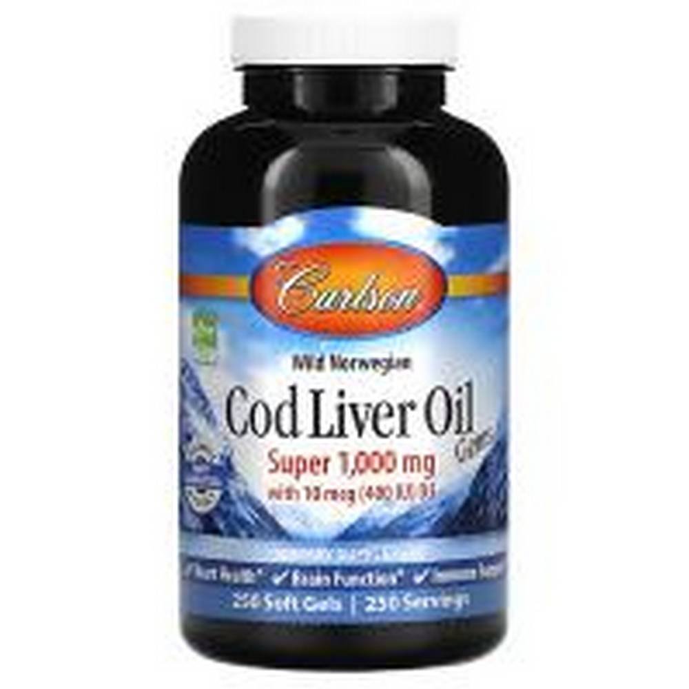 carlson wild norwegian cod liver oil gems 1000 mg250 carlson aceite de higado de bacalao noruego salvaje gems 1000 mg 250 Cardiovascular Support - Carlson Wild Norwegian Cod Liver Oil Gems 1,000 mg.
