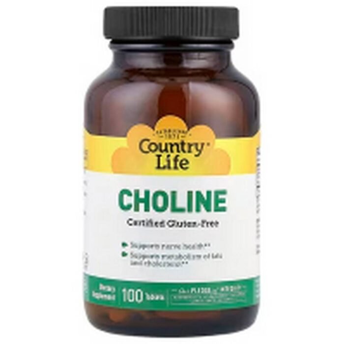 Brain Health - Country Life, Choline, 266 mg,