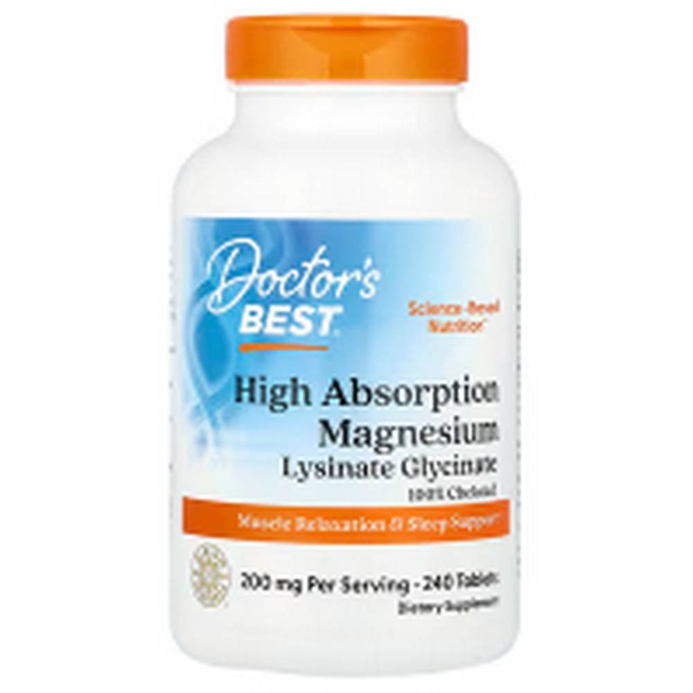 doctors best high absorption magnesium 200 mg 240 doctors best magnesio de alta absorcion 200 mg 240 Magnesium Deficiency -Doctor's Best, High Absorption Magnesium,