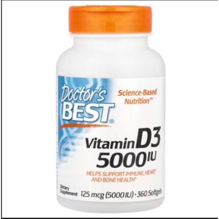 Bone & Teeth Health -Doctor's Best, Vitamin D3, 125 mcg 5,000 IU,