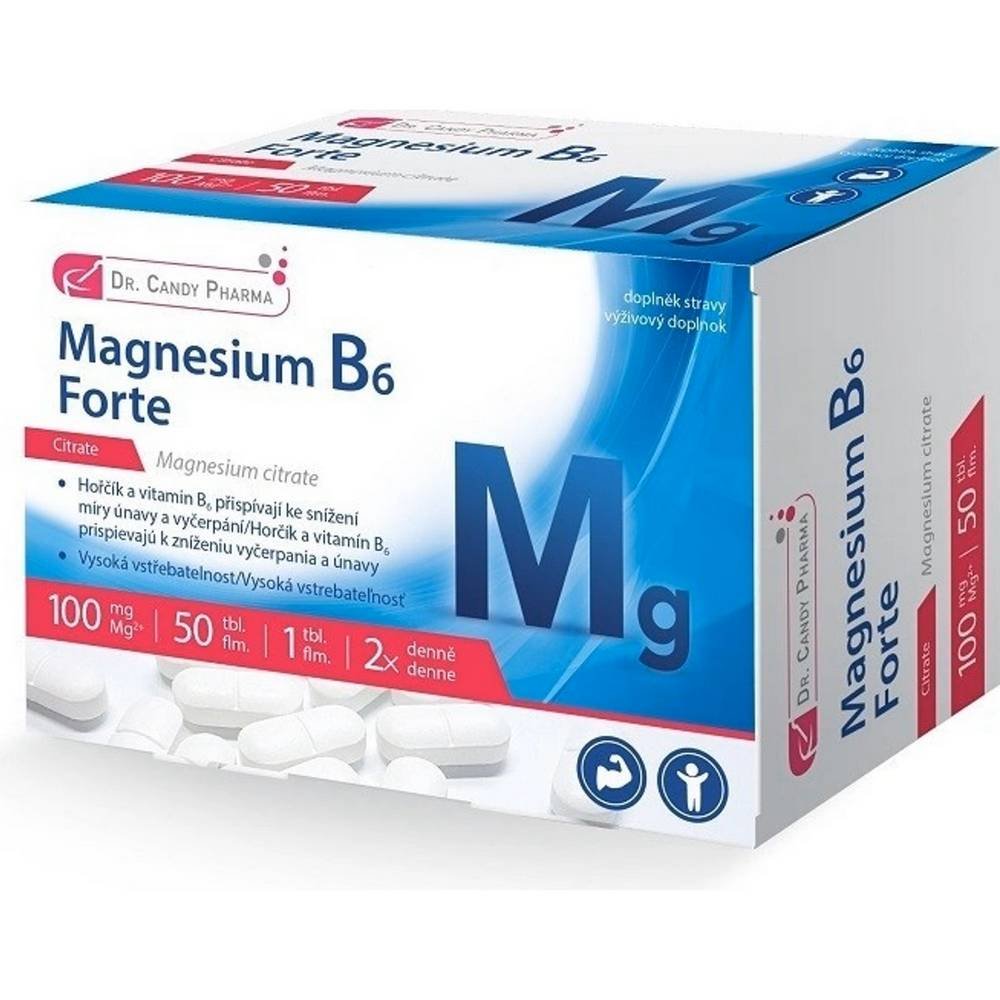 drcandy pharma magnesium b6 forte 100mg50 Muscle function support β Dr.Candy Pharma Magnesium B6 Forte 100mg,